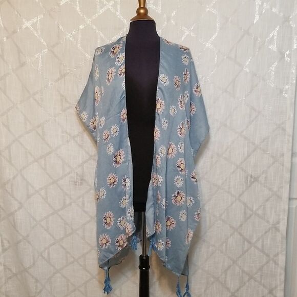 Anthropologie Cardigan Do Everything In Love Women’s Printed Kimono - Picture 1 of 5
